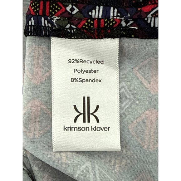 Krimson Klover women’s L‎ Sleeveless Halter Maxi Dress With Geometric Pattern - Picture 8 of 9